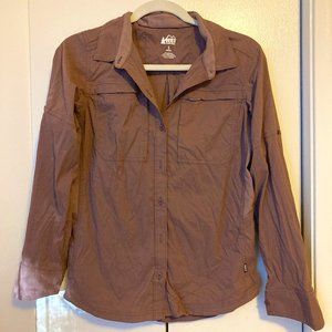 S REI Sahara long-sleeve hiking shirt